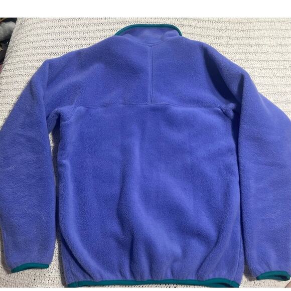 VTG Patagonia Deep Pile Pullover Fleece Sz Medium USA Made 8521 25501 Blue - Picture 6 of 8